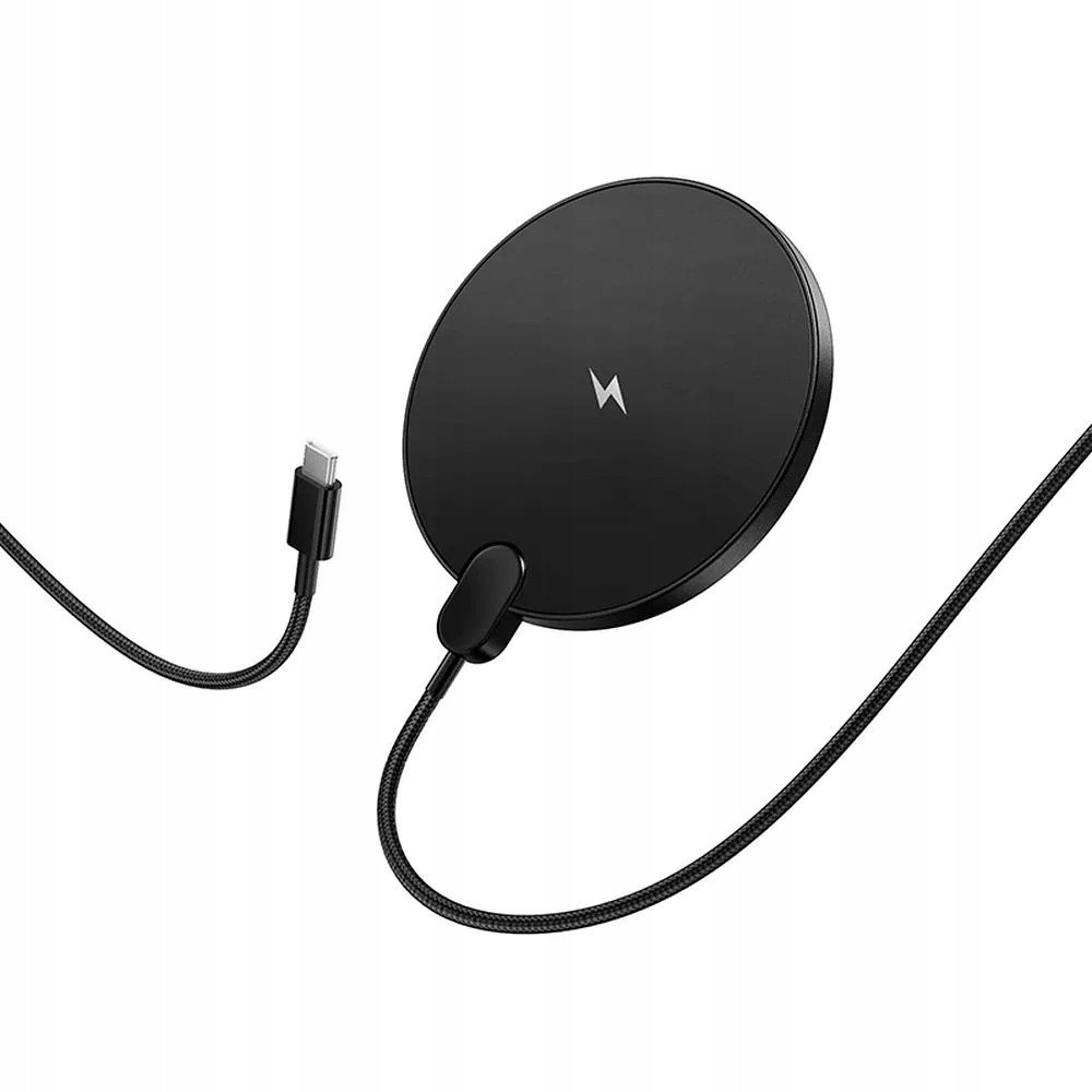 Karikues wireless Hoco CW62, 15W, me ekran dixhital, i zi