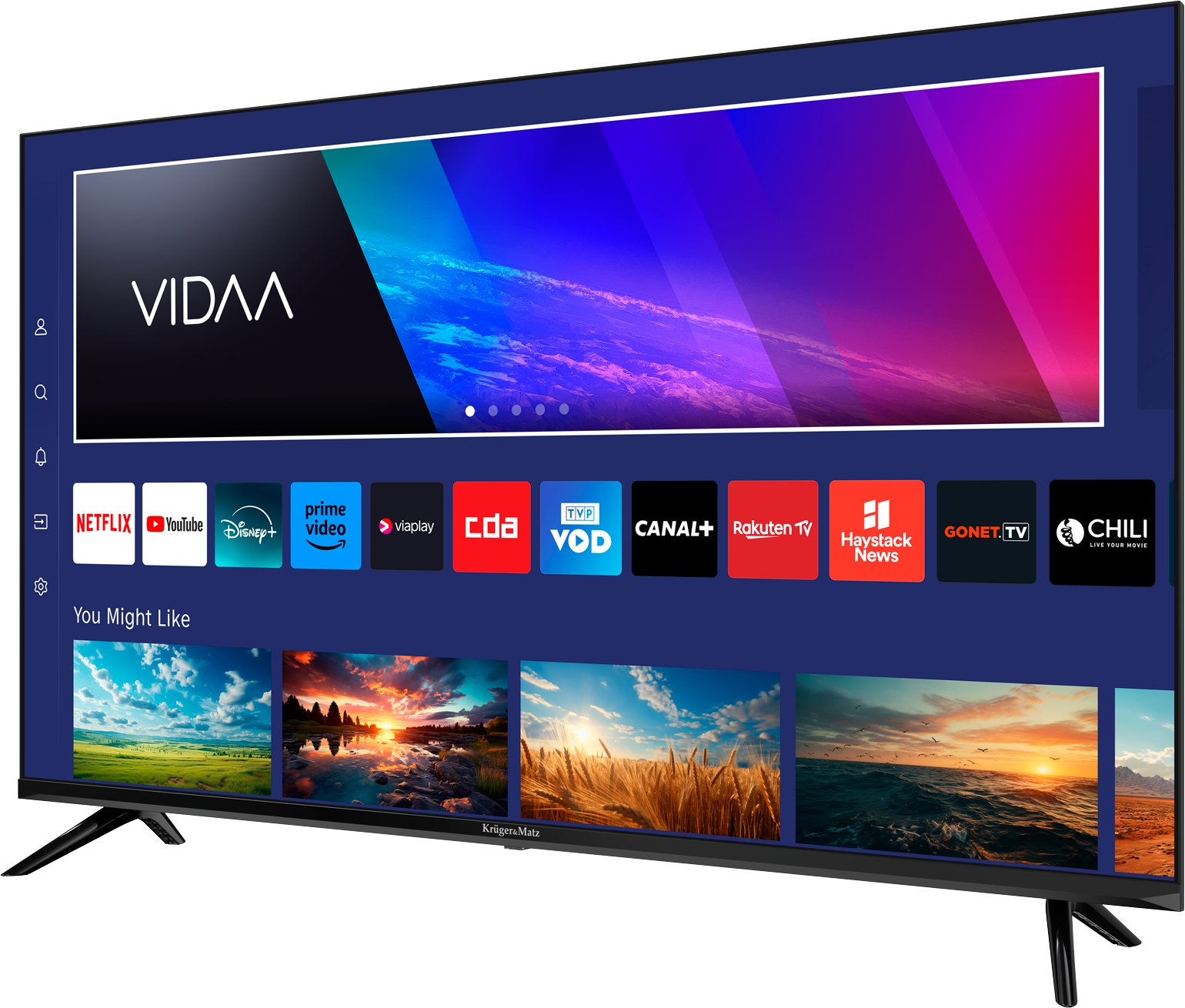 Televizor Kruger Matz KM0240FHD V2, 40", Full HD, Smart TV