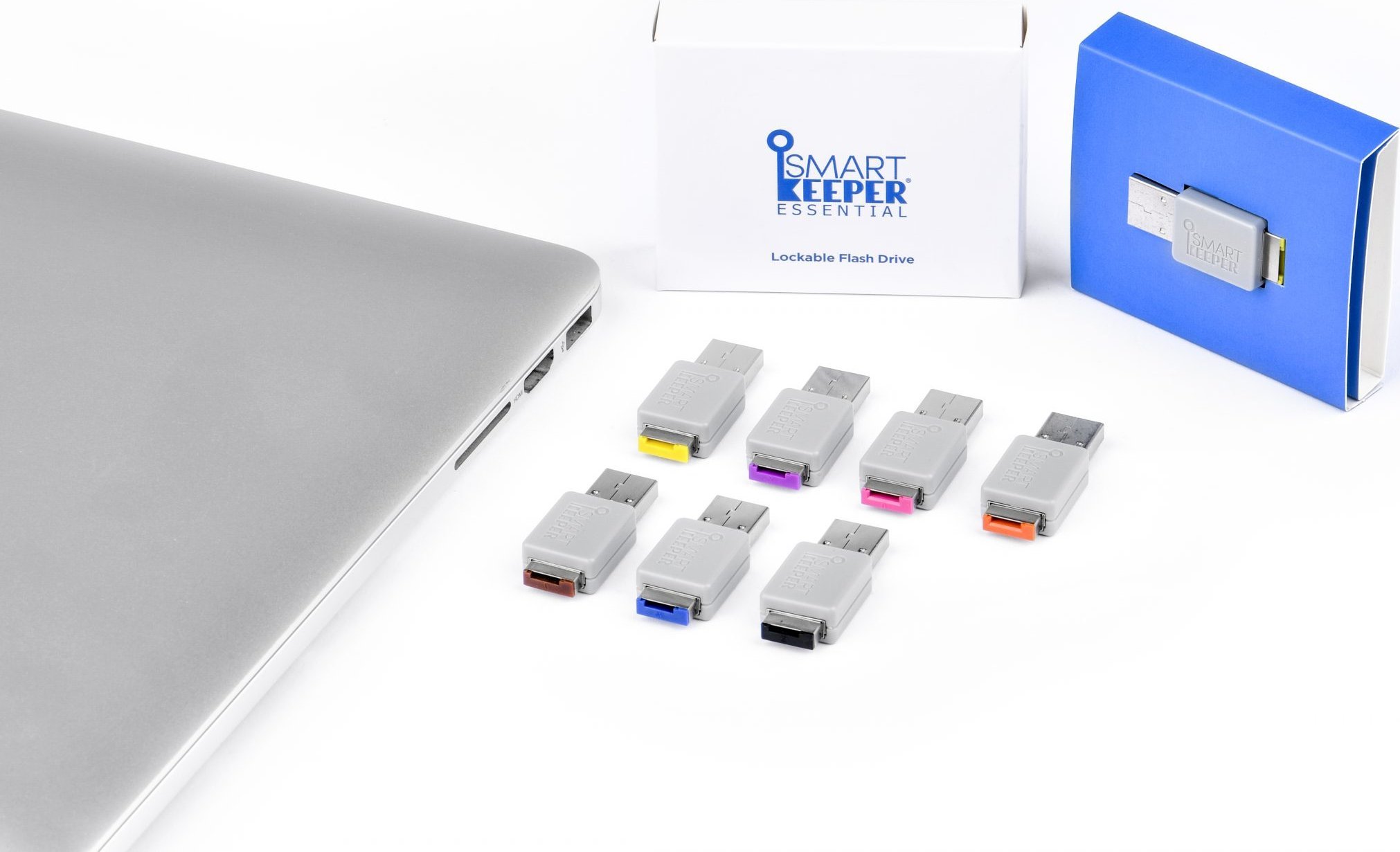 USB Smart Keeper Basic, 32GB, me kyçje, blu e errët