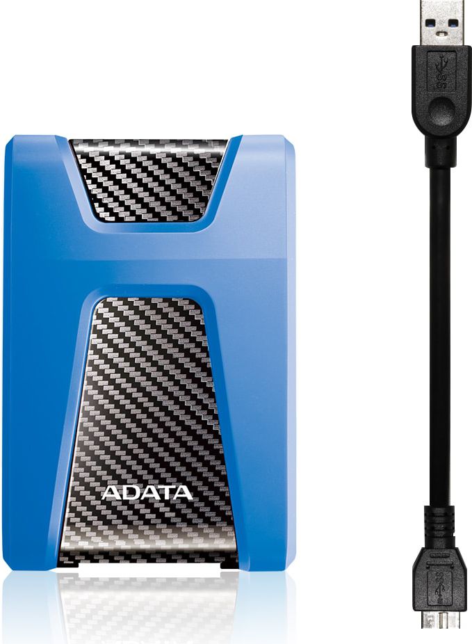 Disk i jashtëm HDD ADATA HD650, 1TB, USB 3.2, zi kaltër