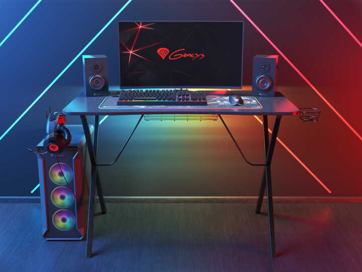 Tavolinë Genesis Holm 200, e zezë