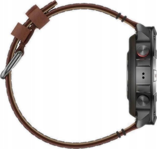 Спортски часовник Polar Grit X2 Pro Titanium, AMOLED, GPS, кожен кафен ремен M/L