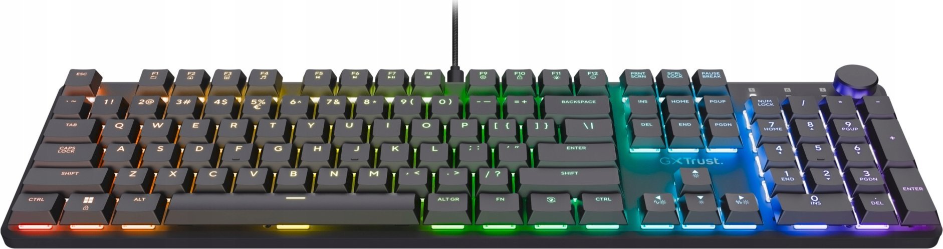 Tastierë gaming Trust GXT866 Torix, mekanike, programueshme, e zezë