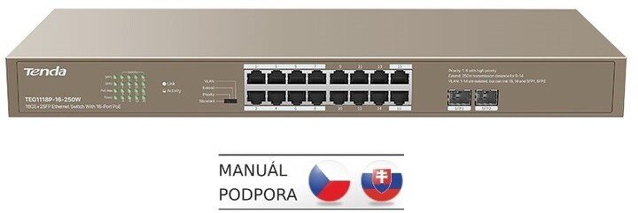 Switch Tenda TEG1118P-16-250W