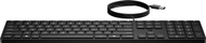 Tastierë HP 320K WD, me kabllo, layout gjerman DE, e zezë