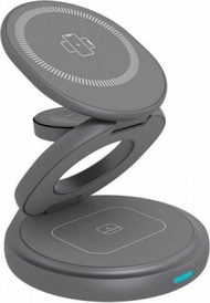 Stendë karikimi ICY BOX 3 in 1, fleksibël, magnetike, e zezë
