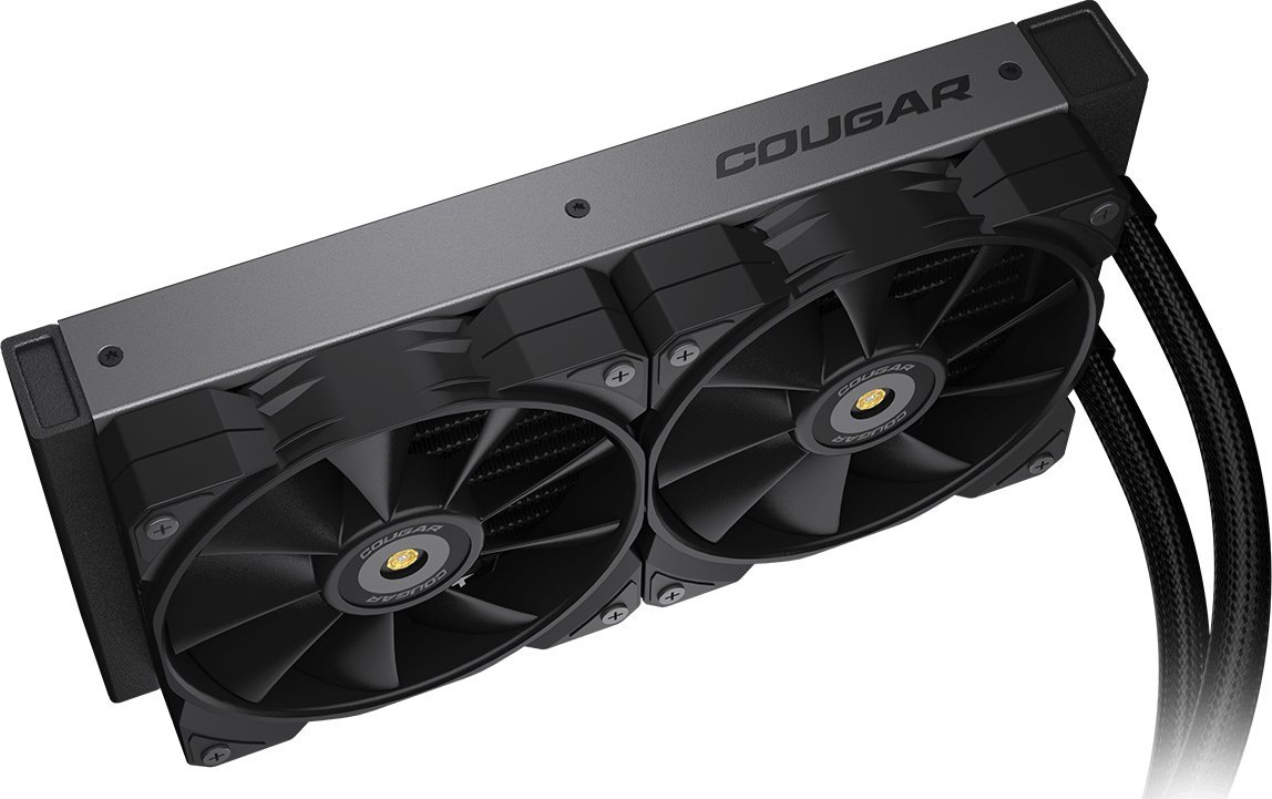 Ftohës uji CPU Cougar Poseidon GT 240, radiator 240mm, ARGB, i zi