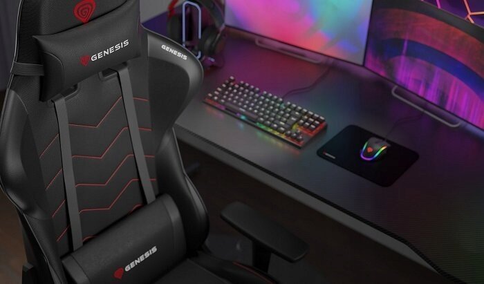 Karrige zyre Genesis Nitro 550 G2, deri 150kg, ergonomike, e zezë