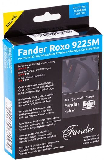 Ventilator PC Fander Roxo 9225M FRX3-9225M, 92mm, i zi