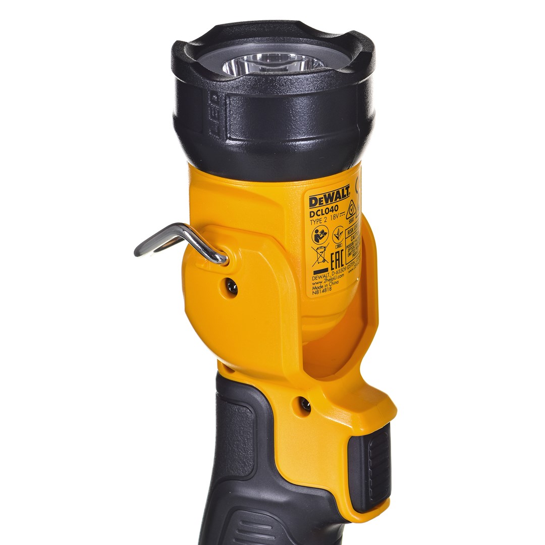 Dritë pune LED Dewalt DCL040, portative, me bateri, e verdhë