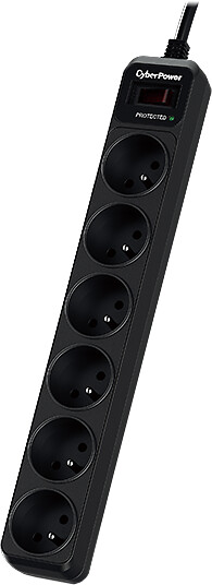 Kabllo vazhduese CyberPower Surge Buster, 6x priza, e zezë