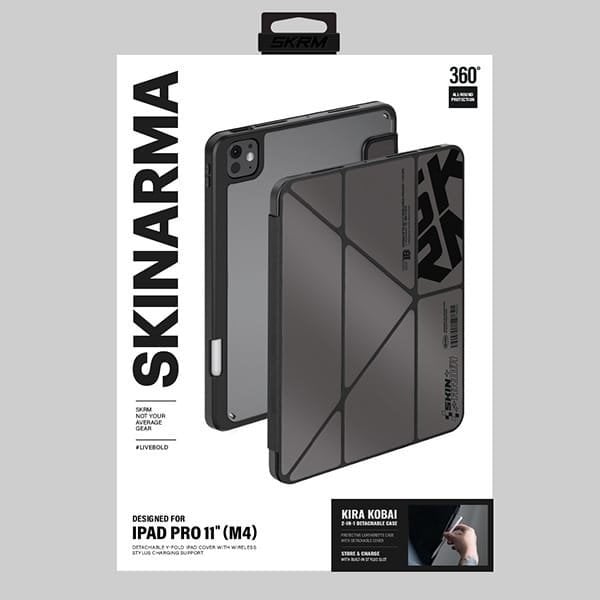 Mbulesë për tablet Skinarma Kira Kobai, për iPad Pro 11" M4, me kapak, gunmetal
