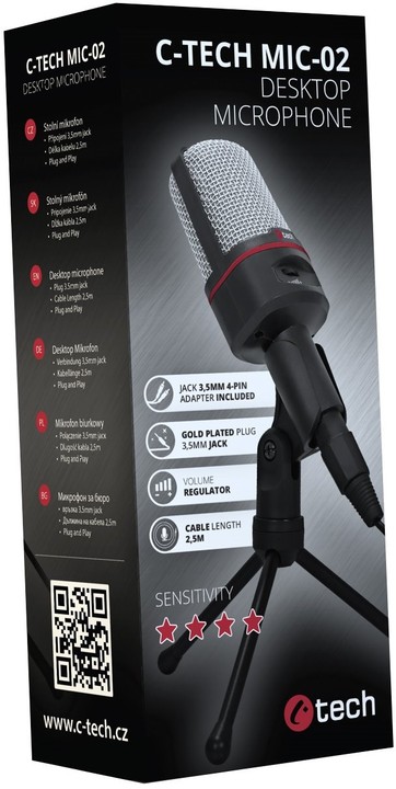 Mikrofon C-TECH MIC-02                    