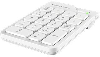Tastierë numerike A4tech FSTYLER, wireless, bateri e rikarikueshme, e bardhë