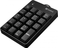 Tastierë Sandberg Numeric, numerike, me kabllo, US, e zezë