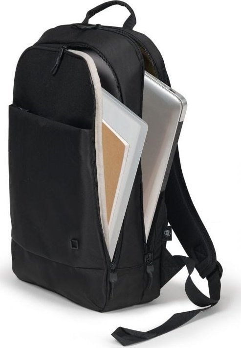 Çantë shpine Dicota Eco Slim Motion, për laptop 13-14.1", poliester RPET, e zezë