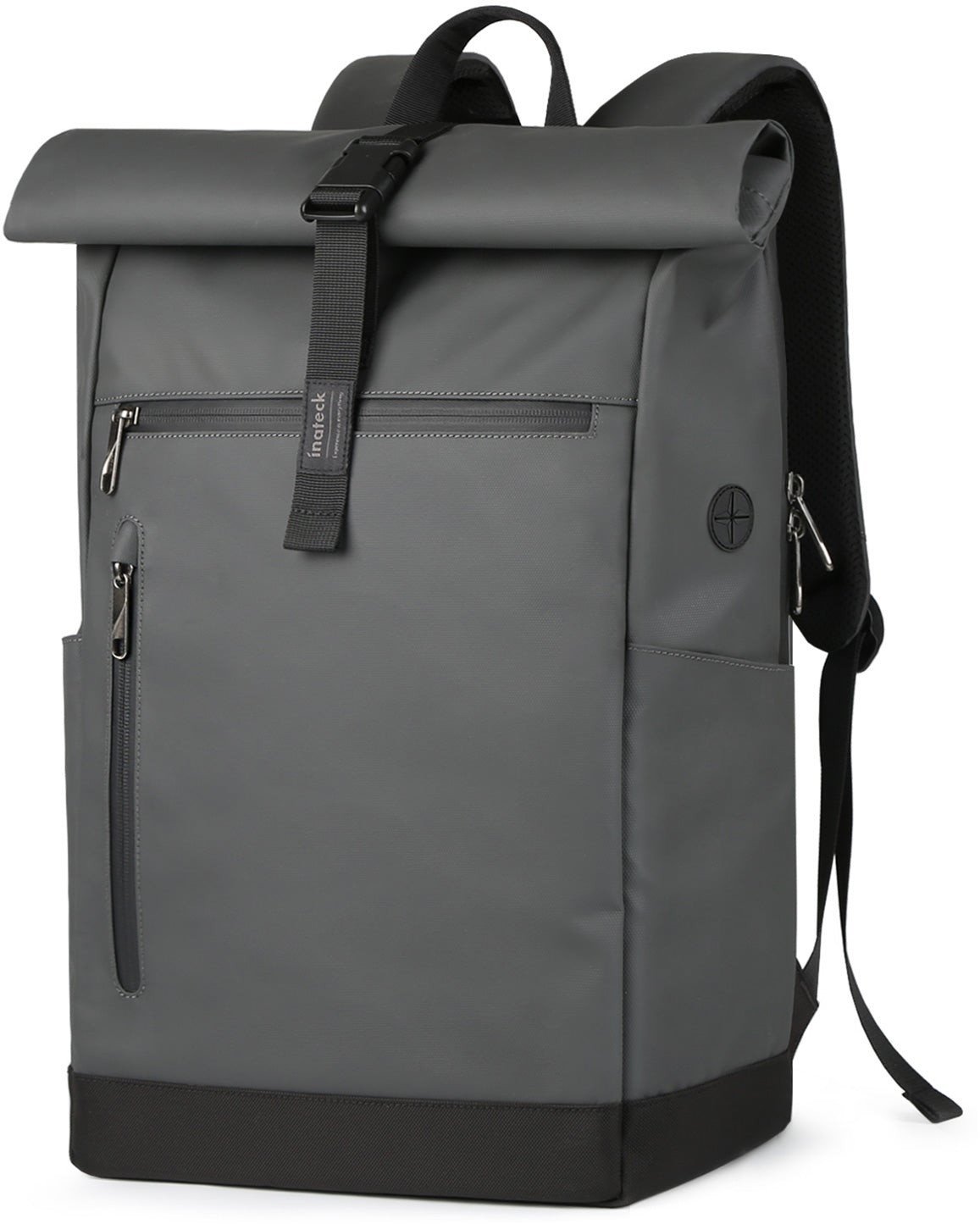Çantë shpine Inateck RollTop, 25L-30L, për laptop 15"-17", gri