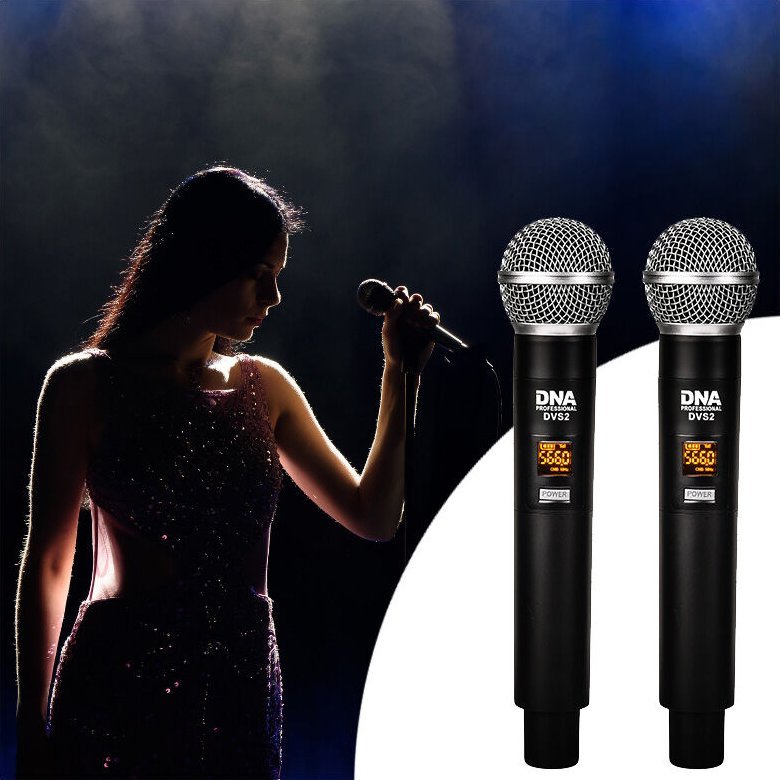 Set mikrofona wireless DNA DVS2, sistem UHF, ekran LCD, i zi
