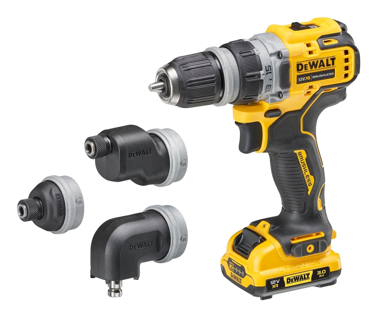 Trapan vidus Dewalt DCD703L2T, 12V, 2x bateri 3Ah