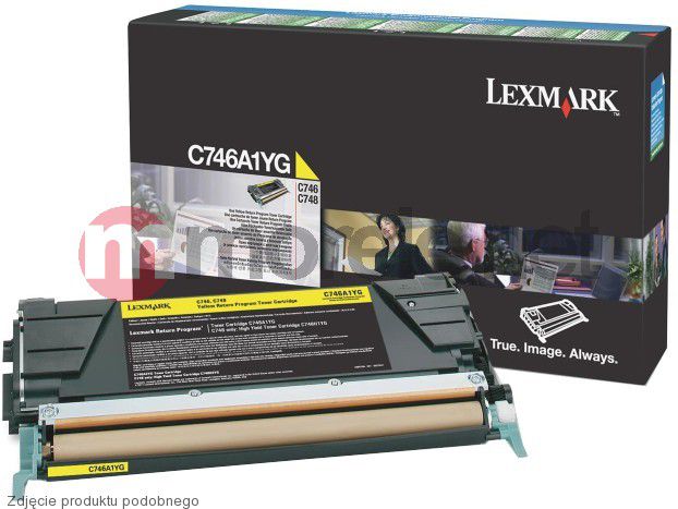 Toner Lexmark C746A3YG (C746A3YG), i verdhë
