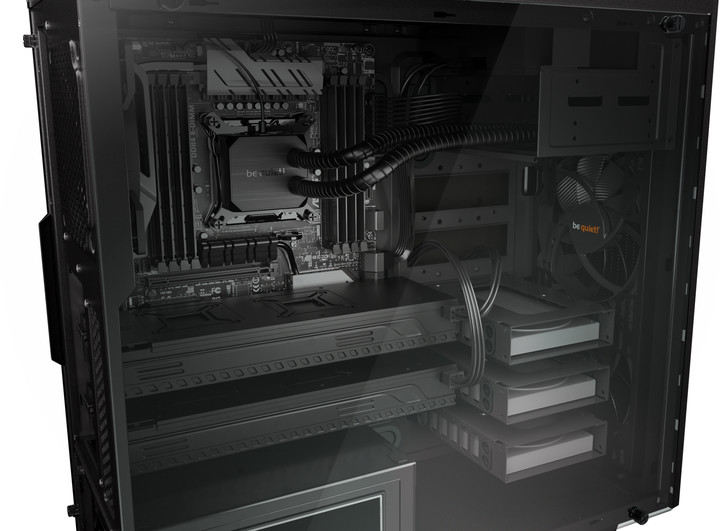 Kasë Be quiet! PURE BASE 600, e zezë