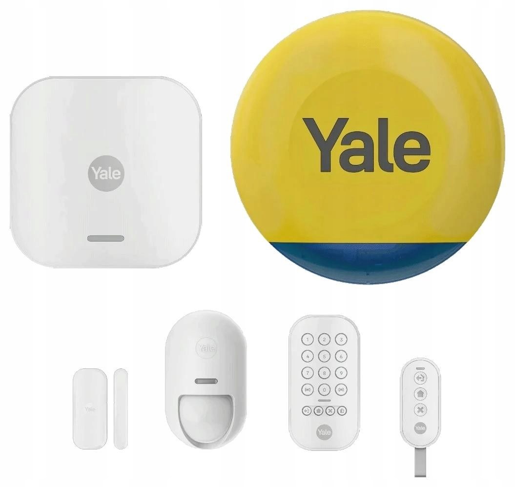 Set alarmi smart Yale me 6 elemente, me sirenë, i bardhë