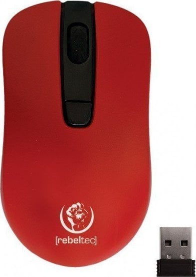 Maus Rebeltec Star, wireless, USB, i kuq