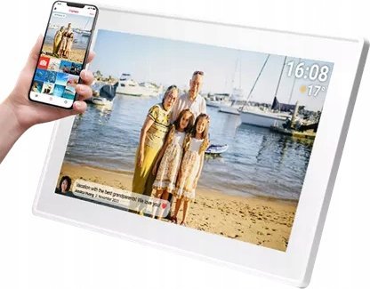 Kornizë dixhitale foto DENVER FRAMEO PFF-1515W, 15.6" Full HD, Wi‑Fi, e bardhë