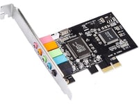 Kartë zëri MicroConnect MC-CMI6CH-PCIE, PCIe, 6 kanale, e gjelbër