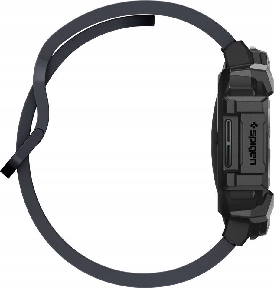 Mbulesë mbrojtëse Spigen Rugged Armor për Galaxy Watch7 44mm, matte, e zezë