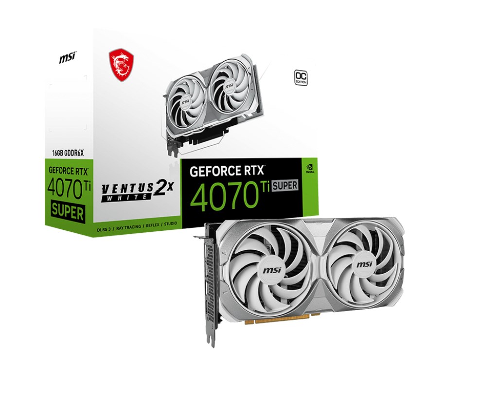 Kartë grafike MSI NVIDIA GeForce RTX 4070 Ti SUPER, OC, 16 GB GDDR6X