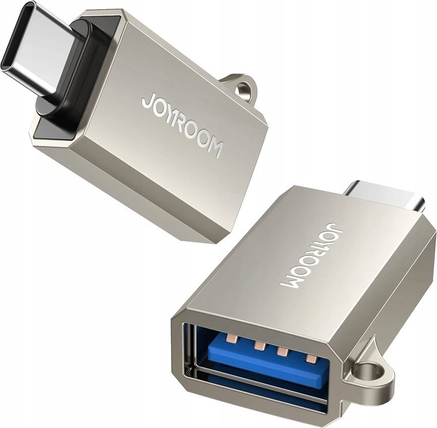 Adapter USB Joyroom S-H151, USB C mashkull në USB A femër, OTG, argjendtë