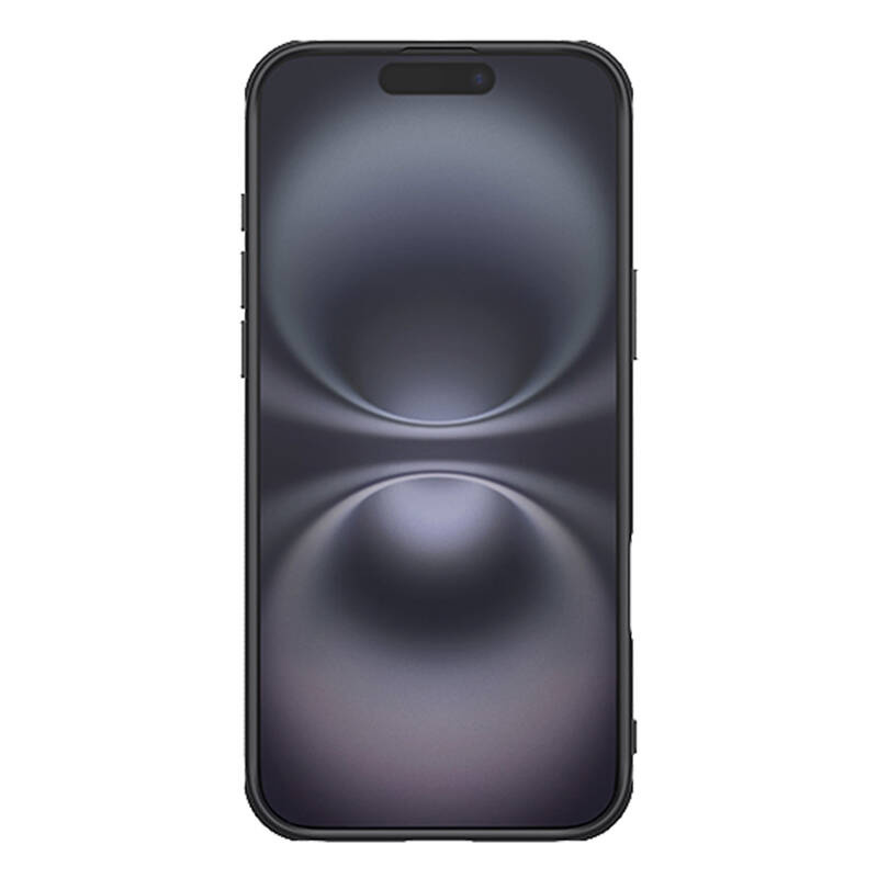 Kllapë telefoni Nillkin Super Frosted Shield Pro për iPhone 16 Plus, mbrojtëse, sipërfaqe mat, e zezë