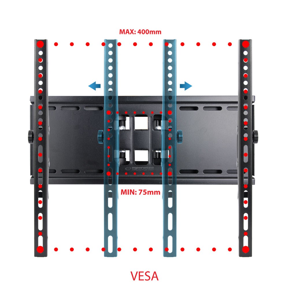 Mbajtëse muri për TV Esperanza Titan, 26-70", 55kg, e zezë
