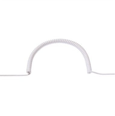 Kabllo spirale Bachmann H05VV-F, 1.5m, menaxhim kabllosh, e bardhë