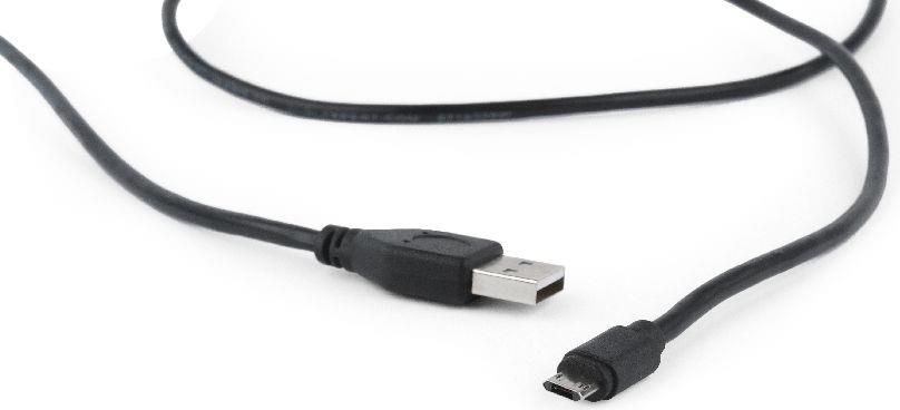 Kabllo USB Gembird, USB A në MicroUSB, 1.8m, dyanshme, e zezë