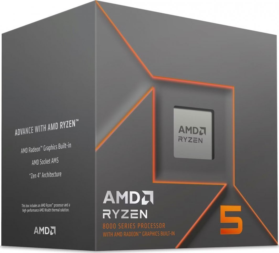 Procesor AMD Ryzen 5 8600G (100-100001237BOX), 4.3 GHz, 6 bërthama, Socket AM5, 16 MB