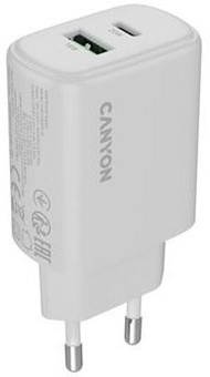 Karikues muri Canyon OnCharge 200, 20W, 1x USB C PD, 1x USB A QC, i bardhë