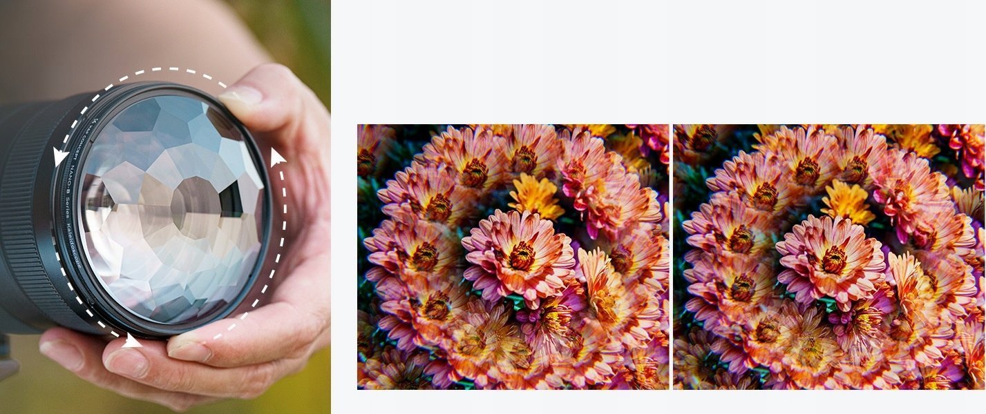 Filter fotografik K&amp;F Concept Kaleidoscope Effect 67mm, me 3 peceta pastrimi