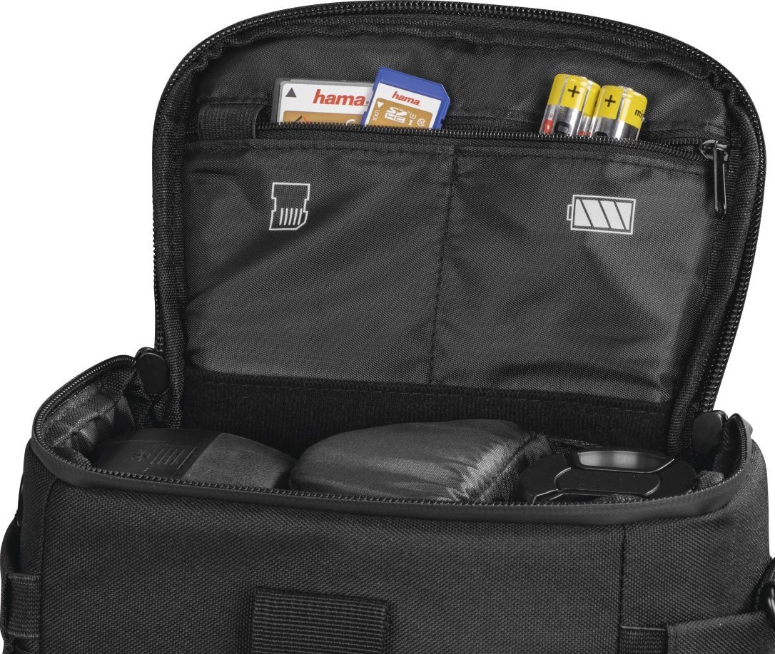 Çantë kamerë Hama Matera Camera Bag 110 Colt, me shirit shpatulle, e zezë