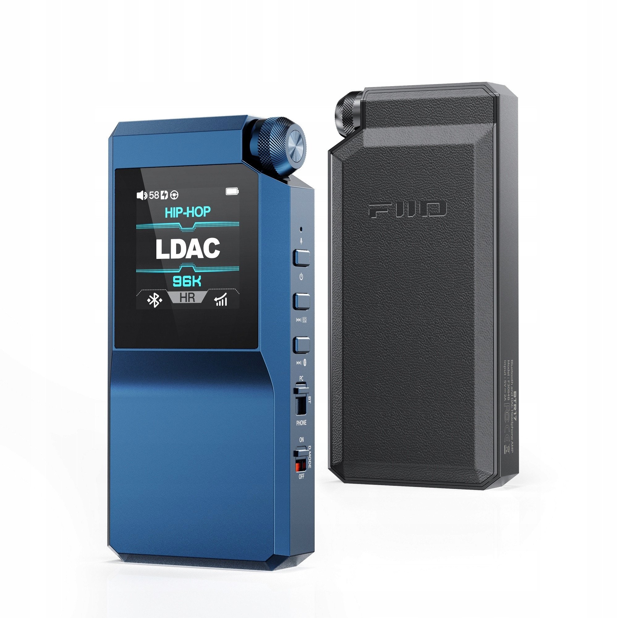 Засилувач за слушалки FiiO BTR17, USB Hi Res DAC, Bluetooth LDAC, црн