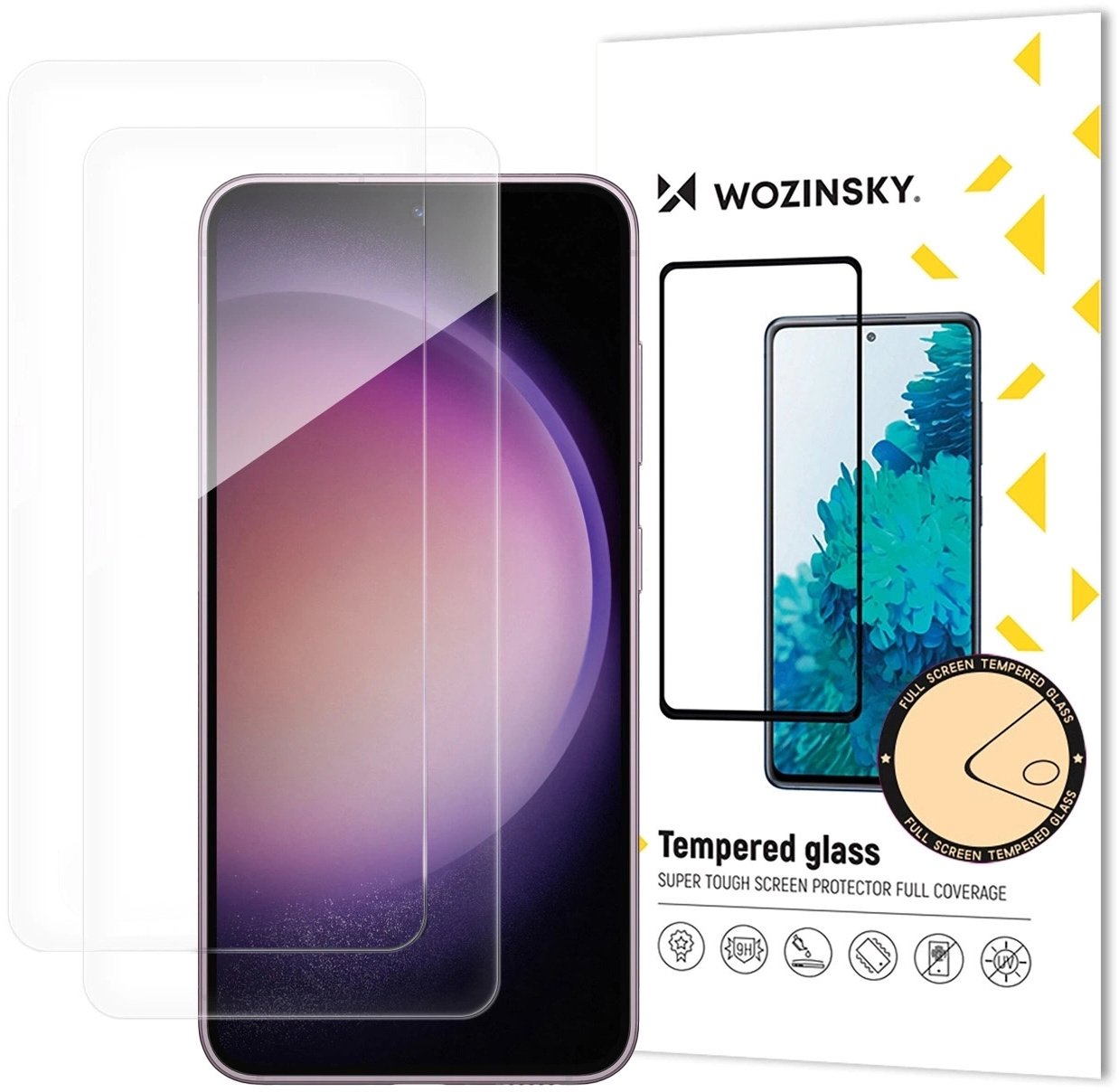 Xham mbrojtës Wozinsky për Samsung Galaxy M56, set 2 copë, xham i temperuar, transparent