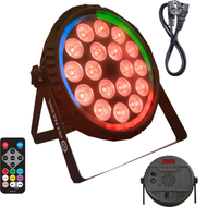 Reflektor skenik LIGHT4ME HEX PAR RING, 18x6W, RGBWA+UV, i zi