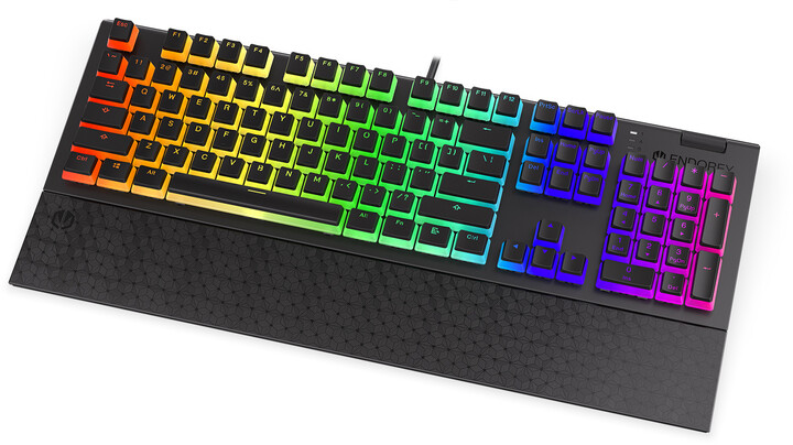 Tastierë Endorfy Omnis Pudding Brown, Kailh Brown, US, e zezë