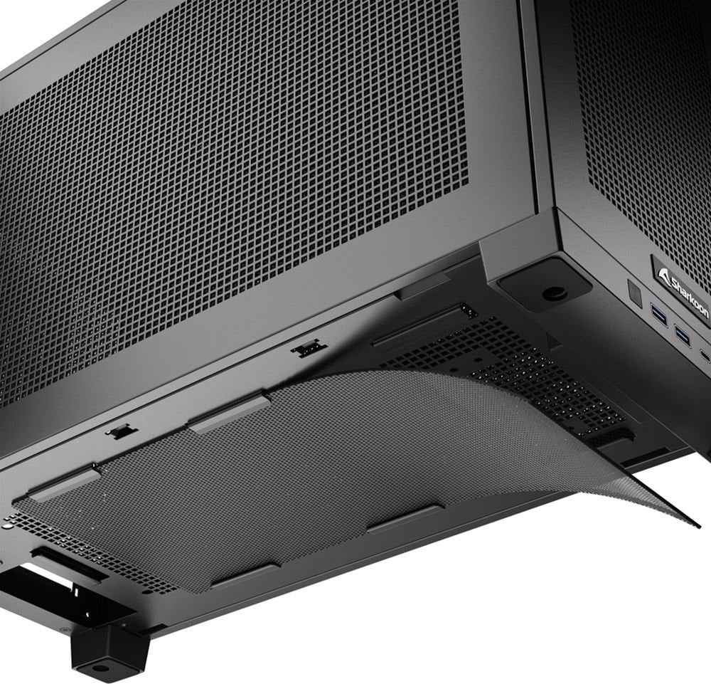 Kasë Sharkoon Rebel C20, e zezë, Mini Tower