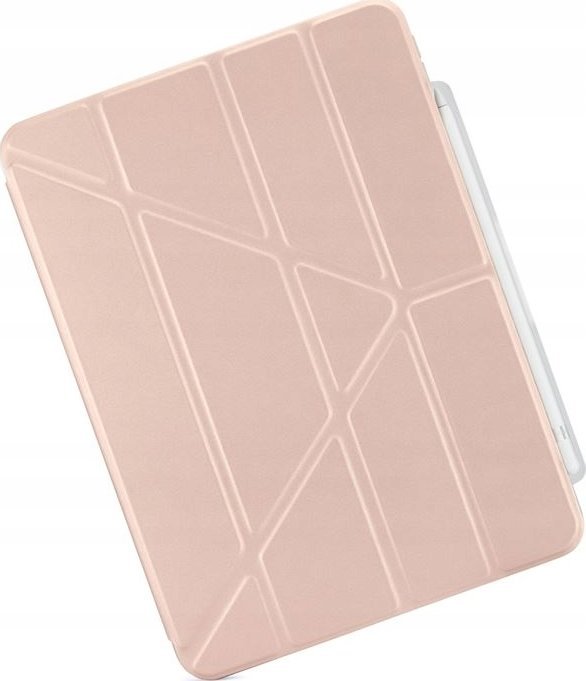 Mbulesë tablet Pipetto Origami No3 Pencil Case, për iPad 10.9" 2022, metalike rozë
