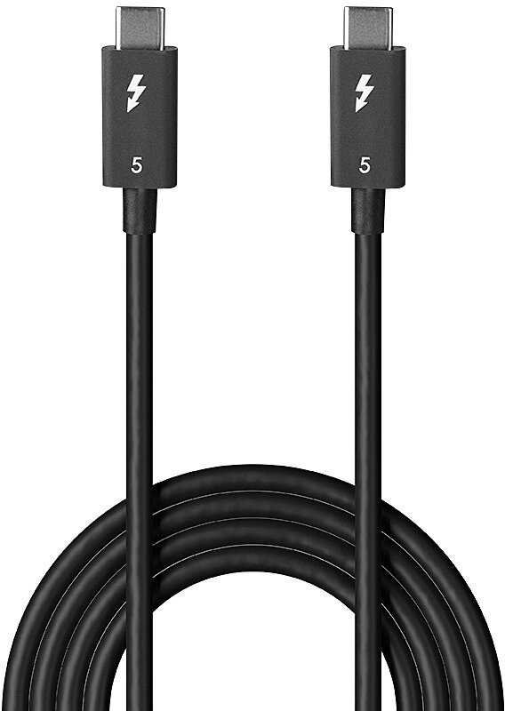 Kabllo Lindy Thunderbolt 5 1m, 80Gbps, 240W, gri