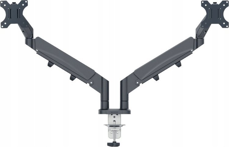 Krah monitori Leitz Ergo Space Saving, për dy monitorë, ergonomik, i zi