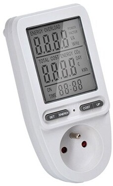 Matës i konsumit të energjisë elektrike Solight DT27, i bardhë 