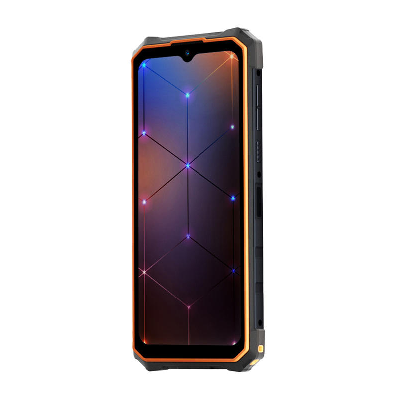 Telefoni i fortifikuar HOTWAV Cyber 13, 6.6", 8GB 128GB, i zi me portokalli